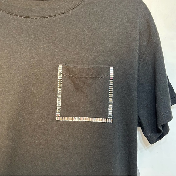 Tommy Hilfiger Women's Embellished Pocket Crewneck T-Shirt - Picture 3 of 5